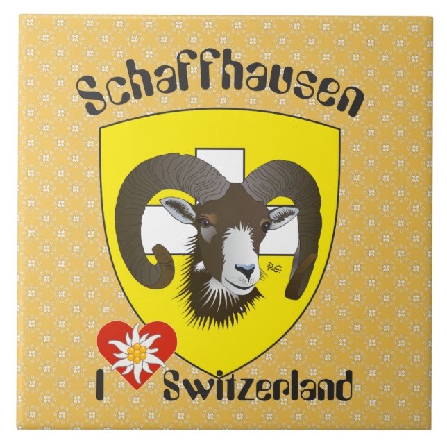 Schaffhausen - Switzerland - Suisse - Svizzera Fli Ceramic Tile (Front)