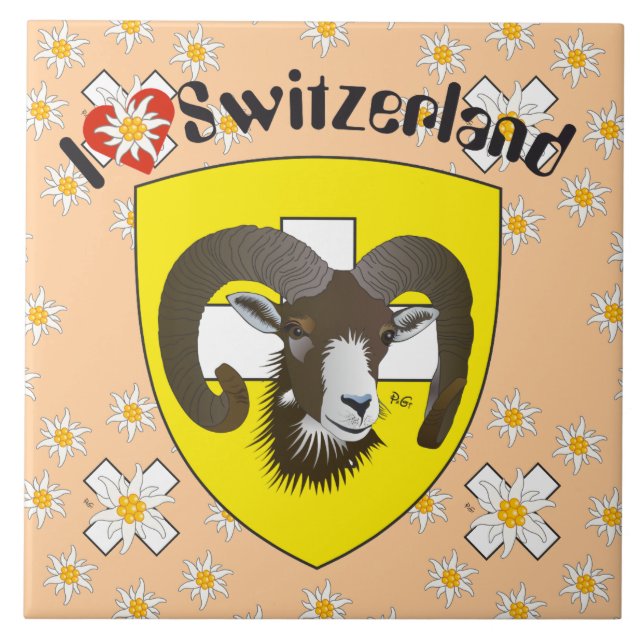 Schaffhausen - Switzerland - Suisse - Svizzera Fli Tile (Front)