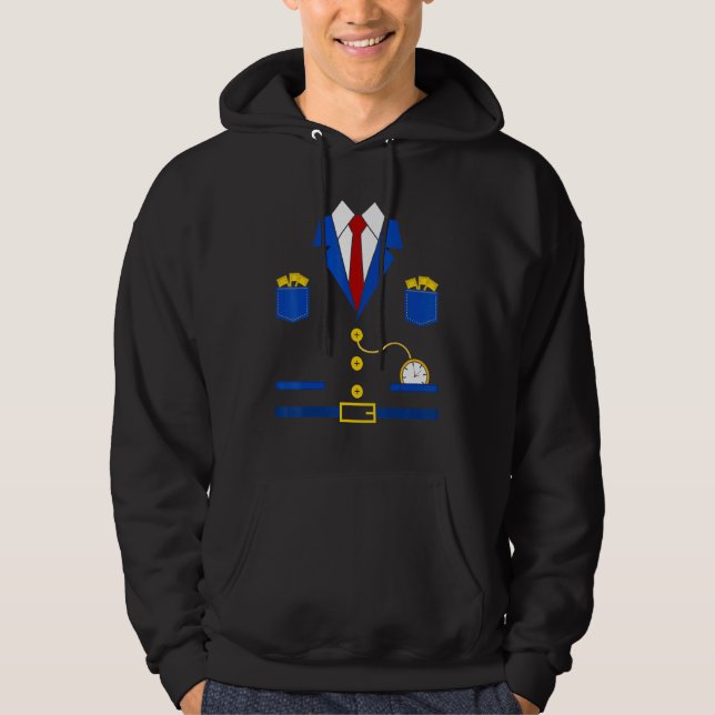 Schaffner Engine Driver Costume Carnival Hoodie (Front)