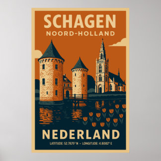 Schagen, Noord Holland - Nederland Travel Poster