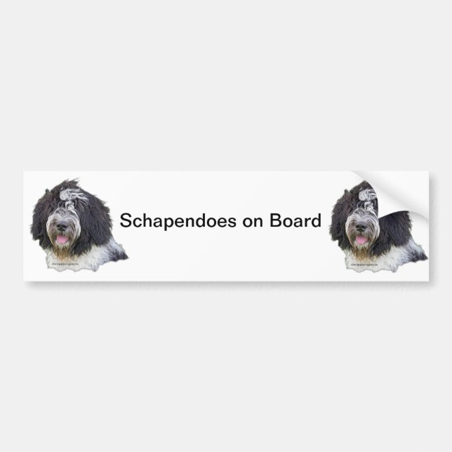 schapendoes bumper sticker (Front)