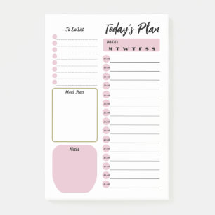 Schedule Checklist Post-it Notes