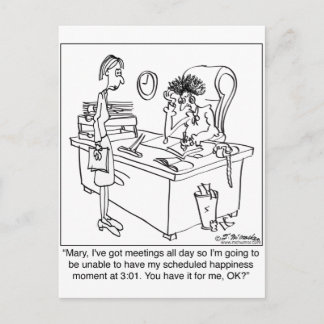 Scheduled Happiness Minute Postcard