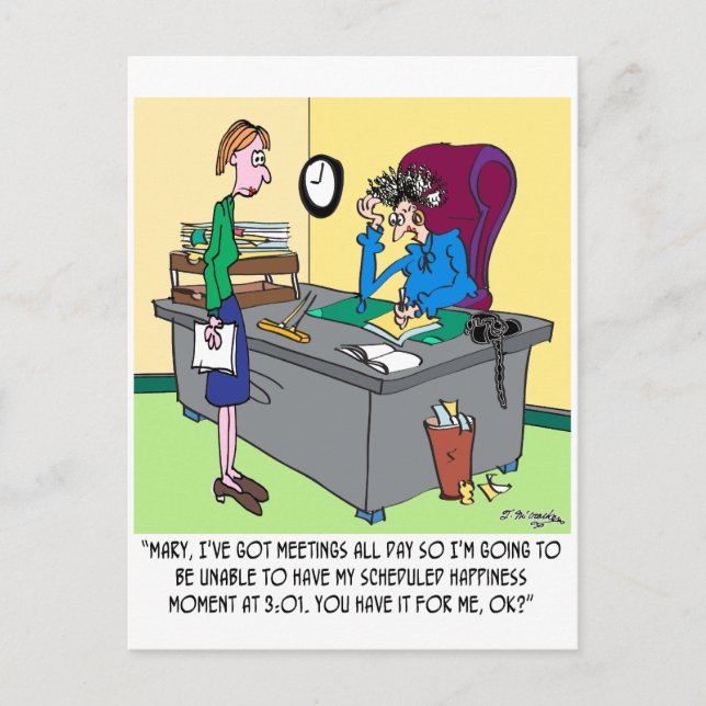 Scheduled Happiness Minute Postcard (Front)