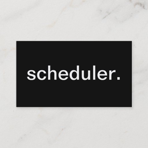 Customizable Scheduler Business Card