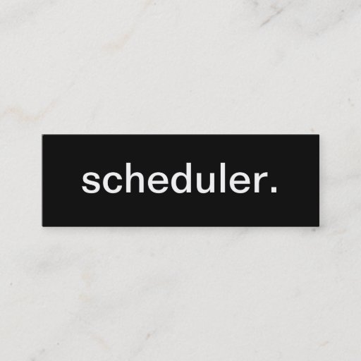 Customizable Scheduler Business Card