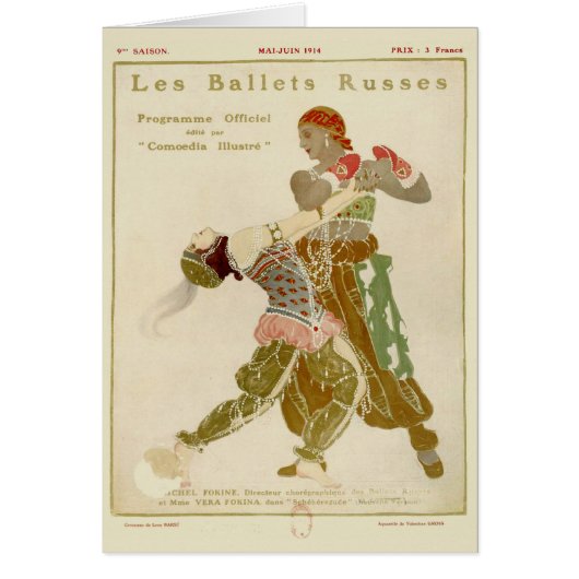 Schéhérazade, Léon Bakst & the Ballets Russes Cards (Front)