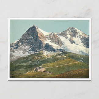 Scheidegg, Mount Eiger and M&ouml;nch, Bernese Obe Postcard