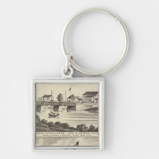 Schellinger Store and Ocean House Keychain (Front)