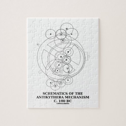 Schematics Of The Antikythera Mechanism Diagram Jigsaw Puzzle