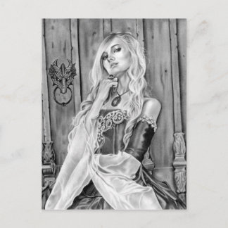 Scheming Lady Postcard