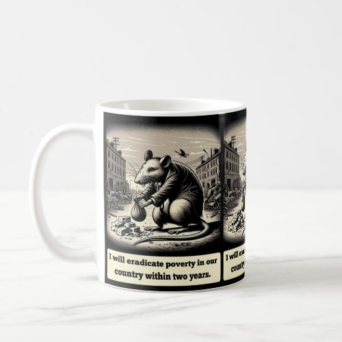 Scheming Tails The Conniving Rat Politician  Coffee Mug