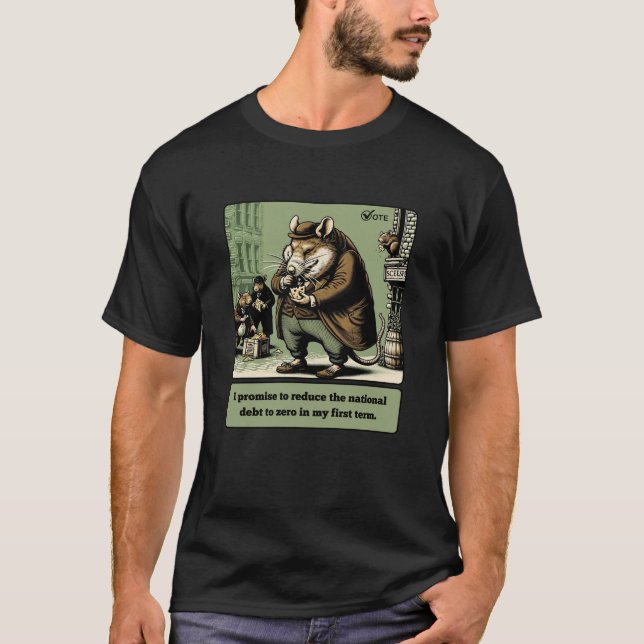 Scheming Tails: The Conniving Rat Politician  T-Shirt (Front)