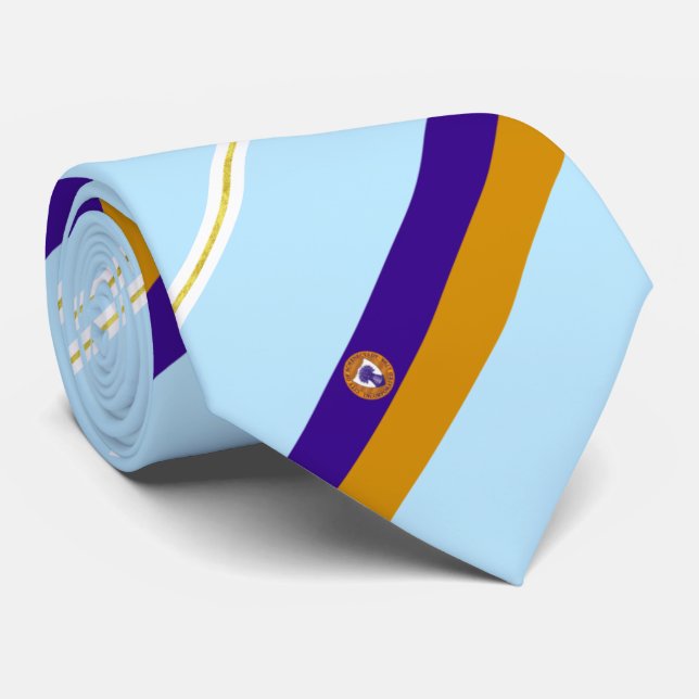 Schenectady (New York) city flag Neck Tie (Rolled)