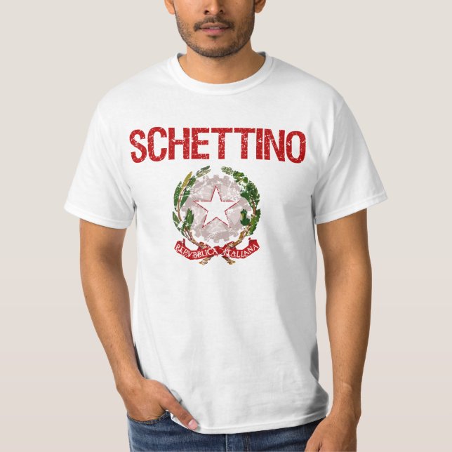 Schettino Italian Surname T-Shirt (Front)