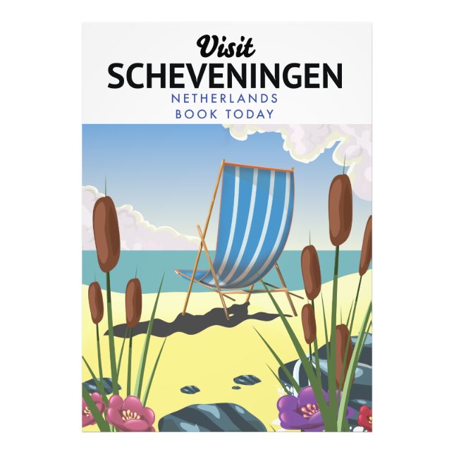 Scheveningen Netherlands beach poster (Front)