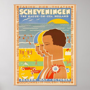 Scheveningen ~ The Hague on Sea Poster