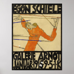 Schiele - Poster For Exhibition At The Galerie Ar…