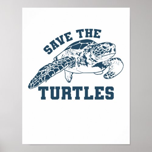 Schildkrte Save The Turtles Poster