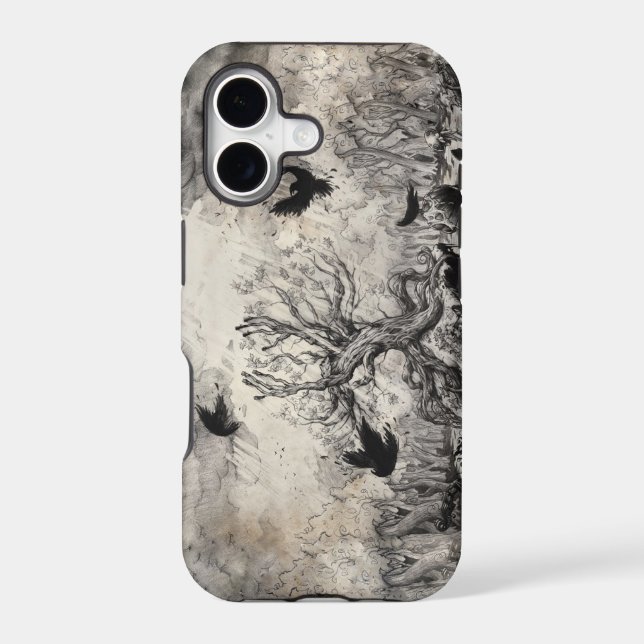 SCHILLEH Dark Tree Iphone Case (Back)