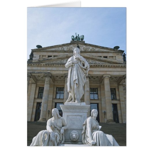 Schiller Statue in Berlin Cards (Front)