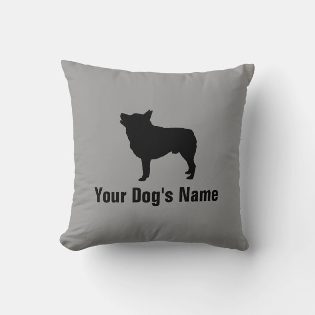 Schipperke スキッパーキ throw pillow (Front)