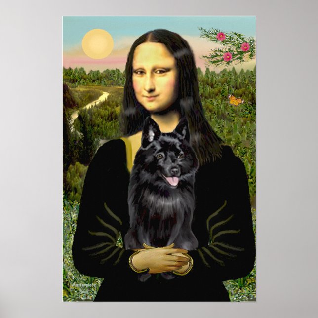 Schipperke 7 - Mona Lisa Poster (Front)