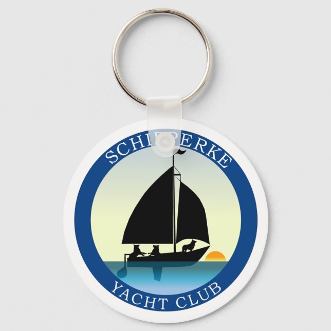 Schipperke Boat Dog Keychain (Front)