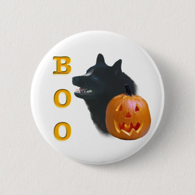 Schipperke Boo Button (Front)