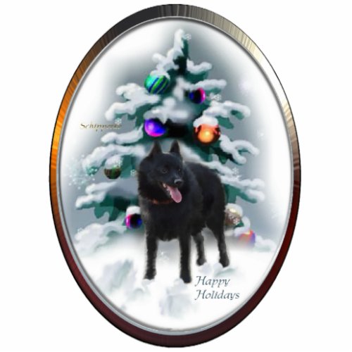 Schipperke Christmas Gifts Ornament