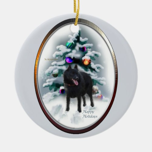 Schipperke Christmas Tree Ornaments