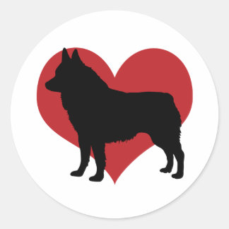 Schipperke Classic Round Sticker