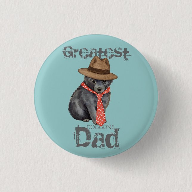 Schipperke Dad Button (Front)