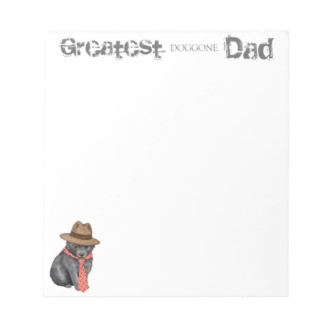 Schipperke Dad Notepad (Front)