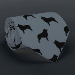 Schipperke Dog Breed Silhouettes Pattern Neck Tie<br><div class="desc">This original Schipperkes pattern neck tie makes a great gift for dog dads! Available in a variety of colors, this cool tie makes a statement for anyone who loves a Schipperke. An awesome gift for the guy who wears a tie for business, or for special events like holiday programs, AKC...</div>