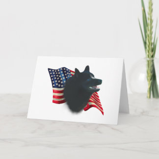 Schipperke Flag Card
