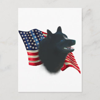 Schipperke Flag Postcard