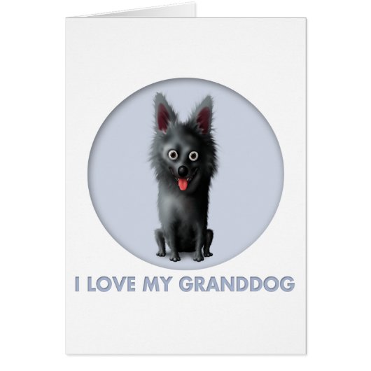 Schipperke Granddog Cards (Front)