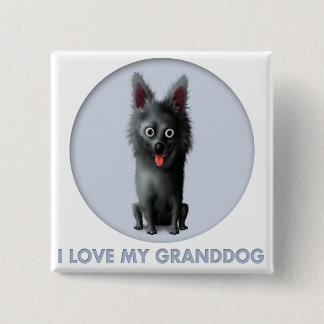 Schipperke Granddog Pinback Button