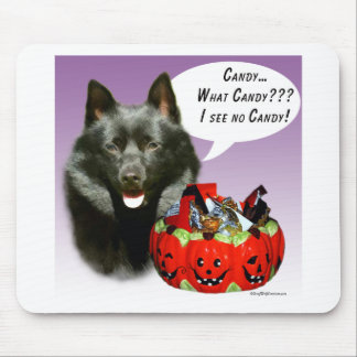 Schipperke Halloween Candy Mouse Pad