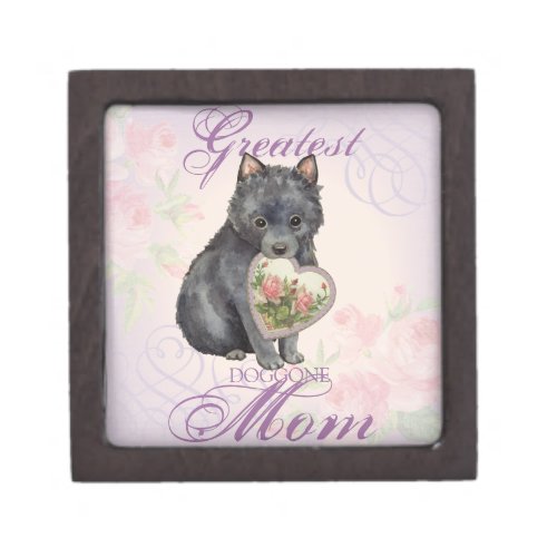 Schipperke Heart Mom Gift Box