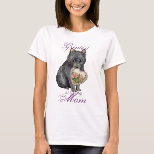 Schipperke Heart Mom T_Shirt