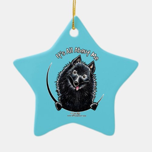 Schipperke IAAM Ceramic Ornament