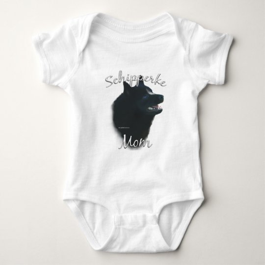 Schipperke Mom 2 Baby Bodysuit