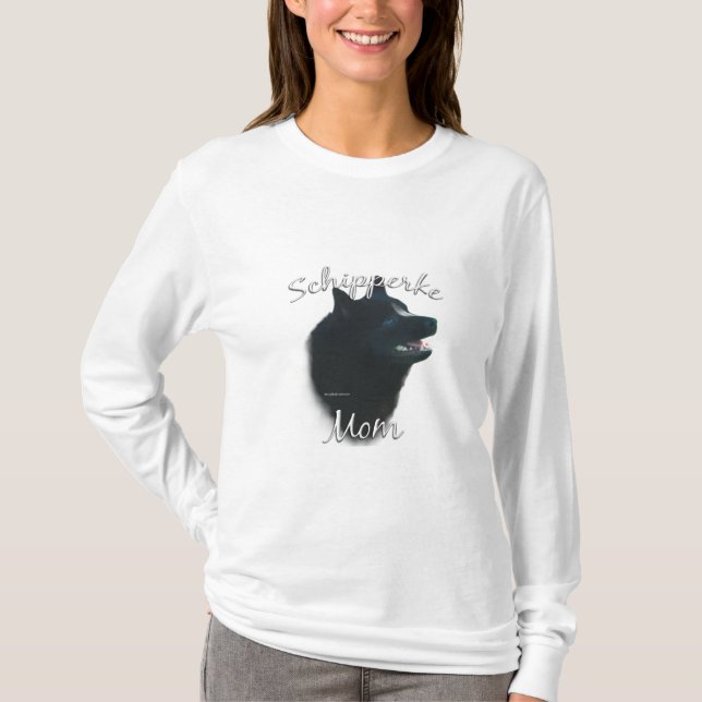 Schipperke Mom 2 T-Shirt (Front)