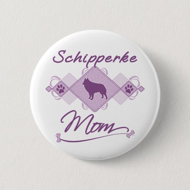 Schipperke Mom Button (Front)