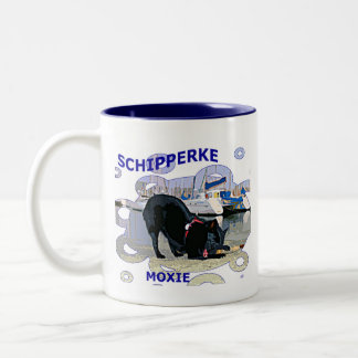 Schipperke Moxie Two-Tone Coffee Mug