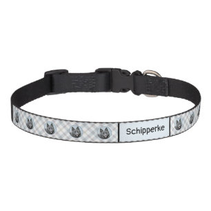 Schipperke Painting - Cute Original Dog Art Pet Collar