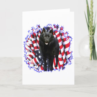 Schipperke Patriot Card