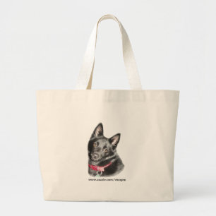 Schipperke Picture Large Tote Bag